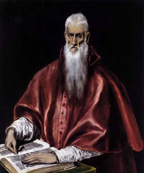 GRECO, El St Jerome as a Scholar China oil painting art